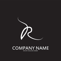 Obraz premium R logo business company icon vector illustration template design