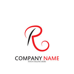 R logo business company icon vector illustration template design