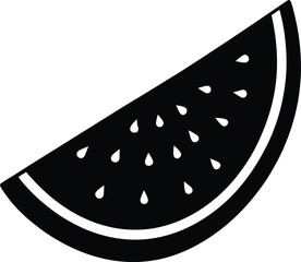 realistic watermelon slice on white background