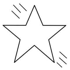 silver star icon on white background