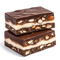 Stacked Dark Chocolate Almond Bark Pieces