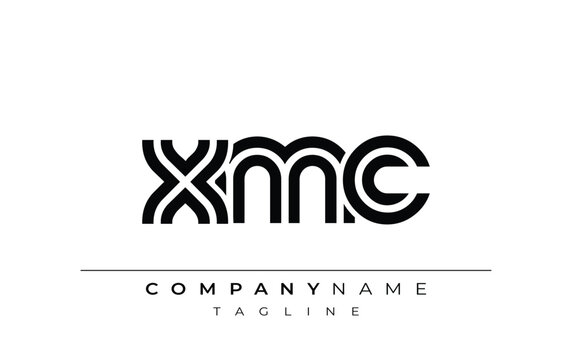 XMC Creative Unique Modern Letter Logo Design. Stylized logo featuring a unique letter design, presenting abstract minimalist aesthetics and modern appeal.