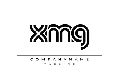 XMG Creative Unique Modern Letter Logo Design. Stylized logo featuring a unique letter design, presenting abstract minimalist aesthetics and modern appeal.
