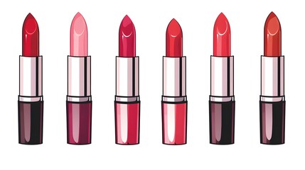 Fototapeta premium High-quality collection of wooden pencils isolated on white background for creative projects