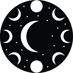 simple moon phases