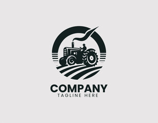 Obraz premium Tractor Vector Logo