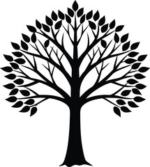 Fototapeta premium simple tree silhouette