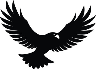 single eagle soaring icon