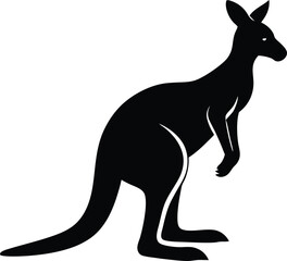 single kangaroo silhouette