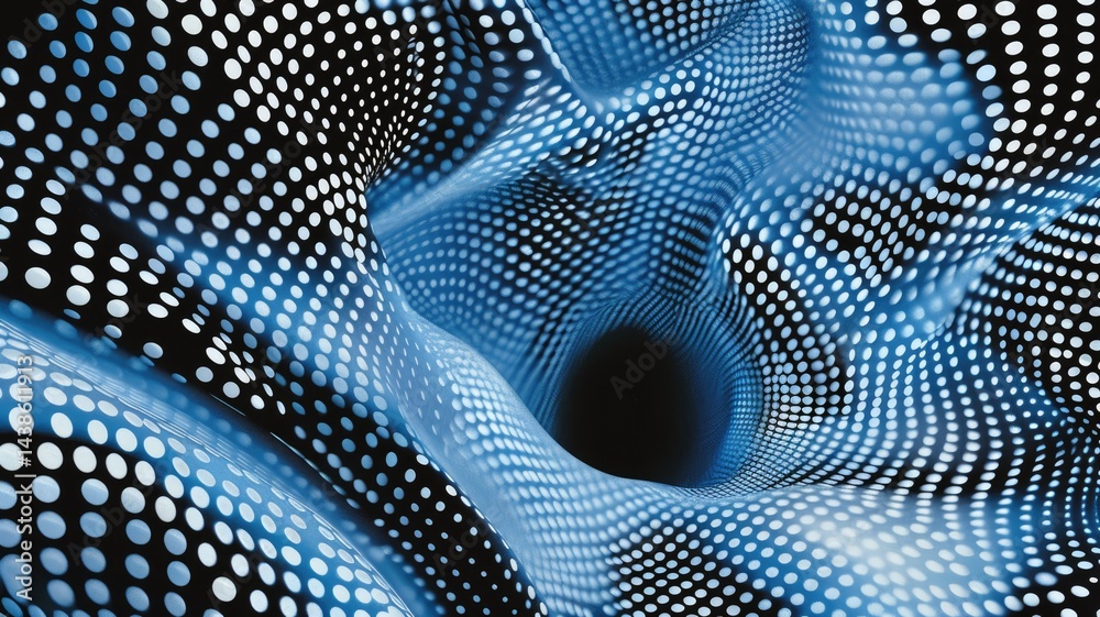 Poster abstract picture of neon light particle with digital technology style design connecting become dynam
