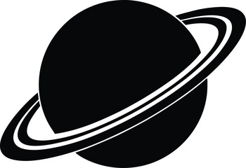 single planet with rings saturn style