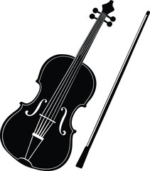 single violin and bow