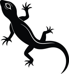 vector lizard silhouette