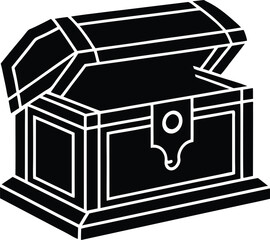 vector treasure chest overflowing with gold