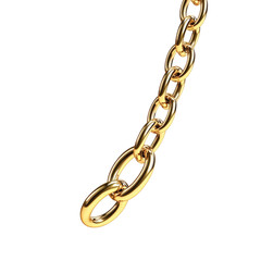 Obraz premium One Pendant Chain Falling Midair Crisp isolated on a transparent background