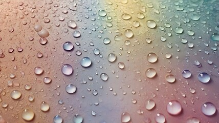 water drops on glass