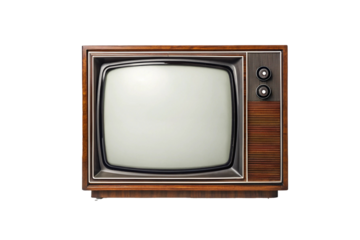 old tv isolated on  isolated on white background