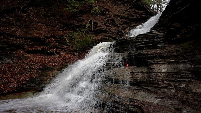 Eternal Flame Waterfall in Orchard Park New York,