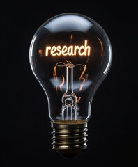 Illuminated research concept