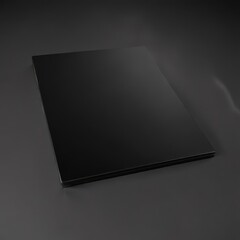Sleek black aluminum surface, polished to a mirror sheen , factory, industry