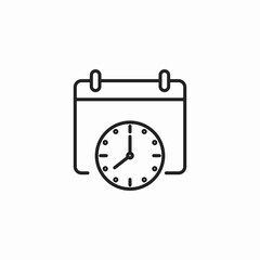 appointment time icon sign vector