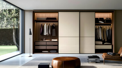 Wardrobe design ideas featuring sleek sliding doors for modern interiors.