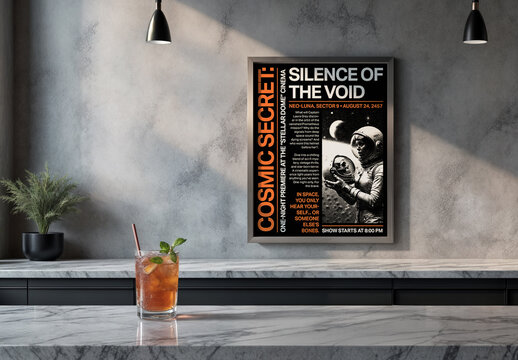 Swiss Style Sci-Fi Poster Layout