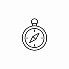 classic compass icon sign vector