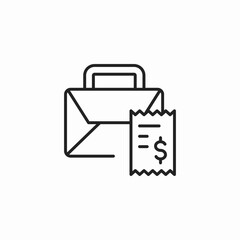 delivery bill icon sign vector