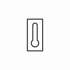 digital thermometer icon sign vector