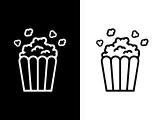 vector illustration of a popcorn