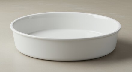 White ceramic round bowl