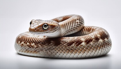 Fototapeta premium Snake, isolated, white background