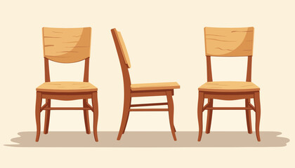 Custom wooden chairs crafted, clean lines showcasing design, craftsmanship