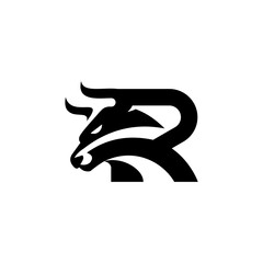letter R bull logo