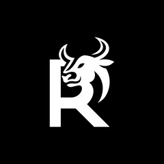 letter R bull logo