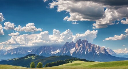 Summer mountain landscape