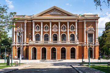 Obraz premium The Theatro da Paz, Peace Theater at Belem, in the state of Para, in Brazil.