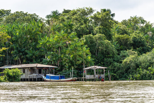 River boat tour on the Guama River at Belem do Para, a city on the north area of Brazil.