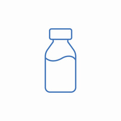 milk bottle icon sign vector