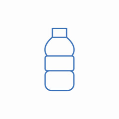 plastic water bottle icon sign vector