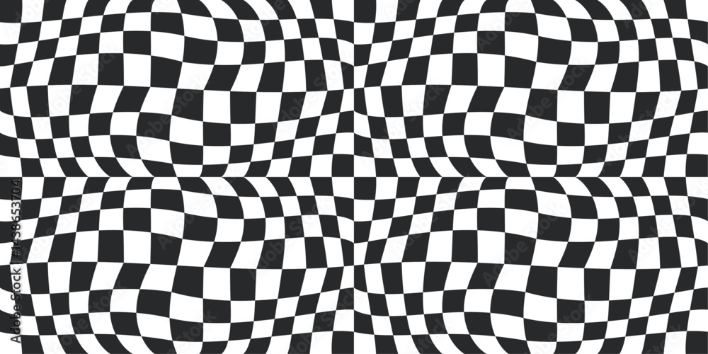 Fototapete The squares are arranged in a repeating grid, creating a dynamic and visually engaging design.