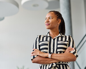 business meeting businesswoman woman office portrait entrepreneur smart confident happy colleague...