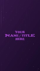 Distorted Cartoon Title Intro (Vertical Social Format)