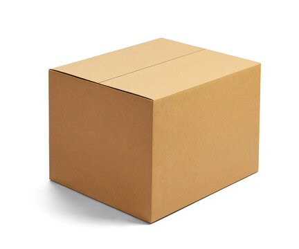 box package delivery cardboard carton packaging isolated shipping gift container brown send transport moving house relocation