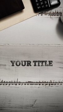 Detective Office Desk Title Intro (Vertical Story Format)