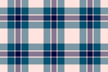 Classic tartan pattern in cool blues and pink. A versatile fabric design, ideal for backgrounds, textiles, apparel, and vintage or festive projects.