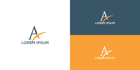 Logo design inspiration with the initial letter A