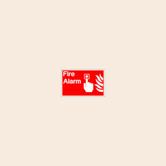 Fire Alarm Symbol icon flat vector design.