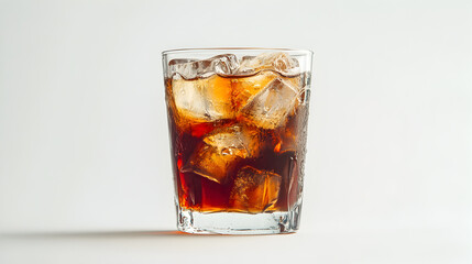 A glass of tea with a slice of orange on top